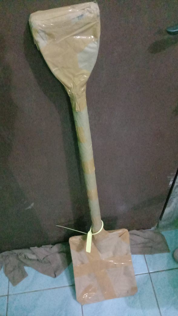 Sekop Pasir Gagang Pipa Besi Tebal