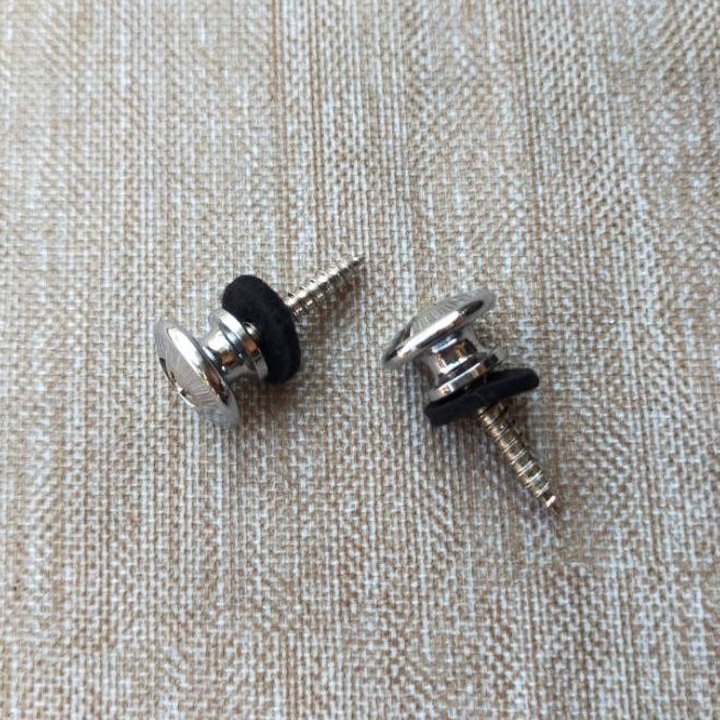En Pin Strap Endpin Pengait Sabuk Gitar Ibanez Premium Original Chrome