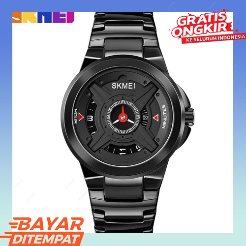 Jam Tangan Pria Analog Tali Stainless  Mewah Pesta Terbaru 2021 Korean Style Remaja Dewasa elegan Be