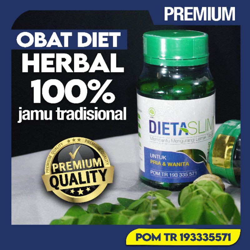 Jual Obat Diet BPOM DIETA SLIM 100 Resep Jamu Tradisional dalam Bentuk