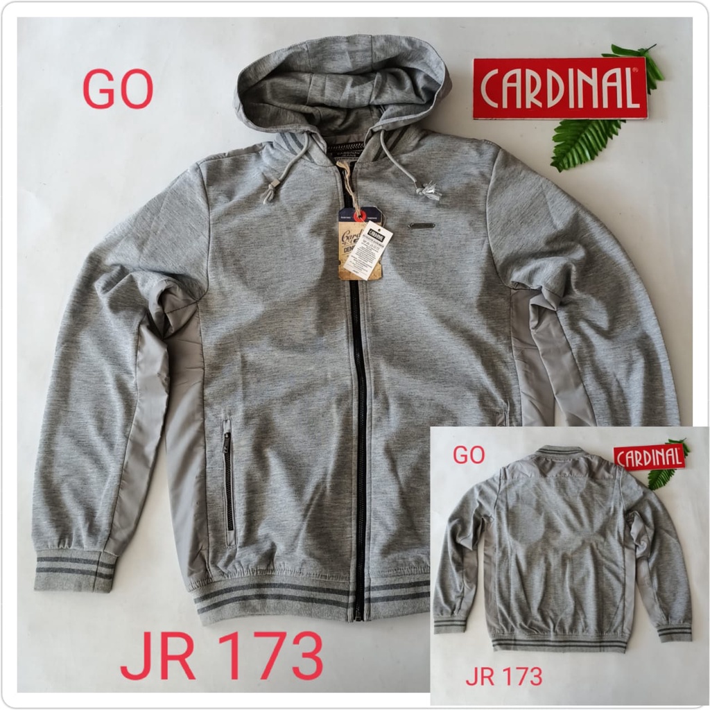 gof JR CARDINAL JAKET KAOS PARASUT Cowok Casual Jaket Pria Keren Jaket Kekinian