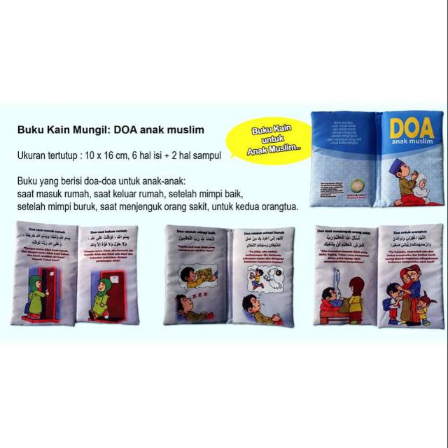 Buku bantal / Buku kain mungil : DOA Anak Muslim