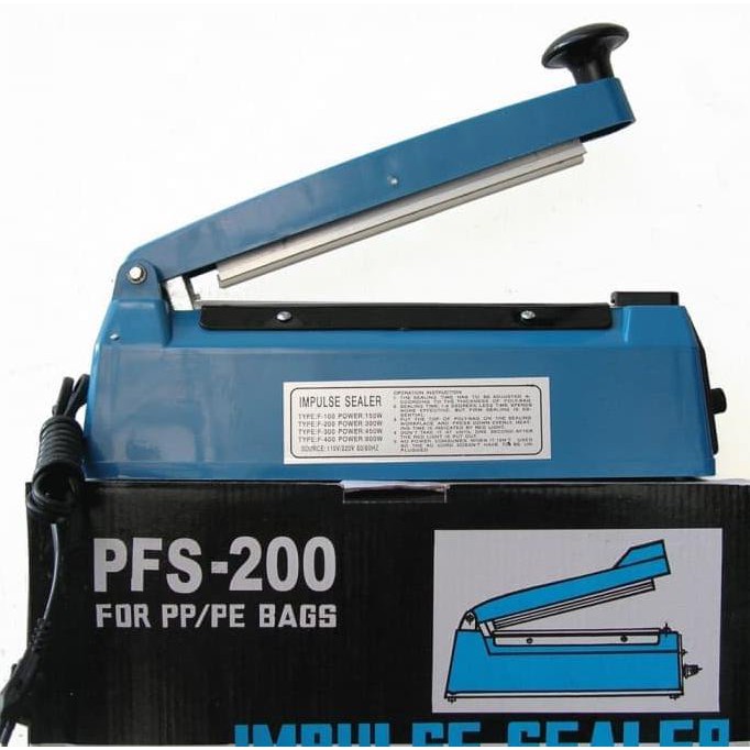 PFS200 Plastik Sealer PFS-200 Impulse Sealer Mesin Press Plastik