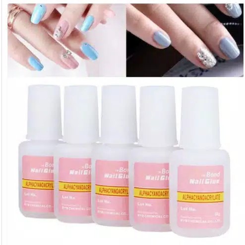 Nail Glue Brush/Lem Kuku Bentuk Kuas/lem kuku palsu/nail glue