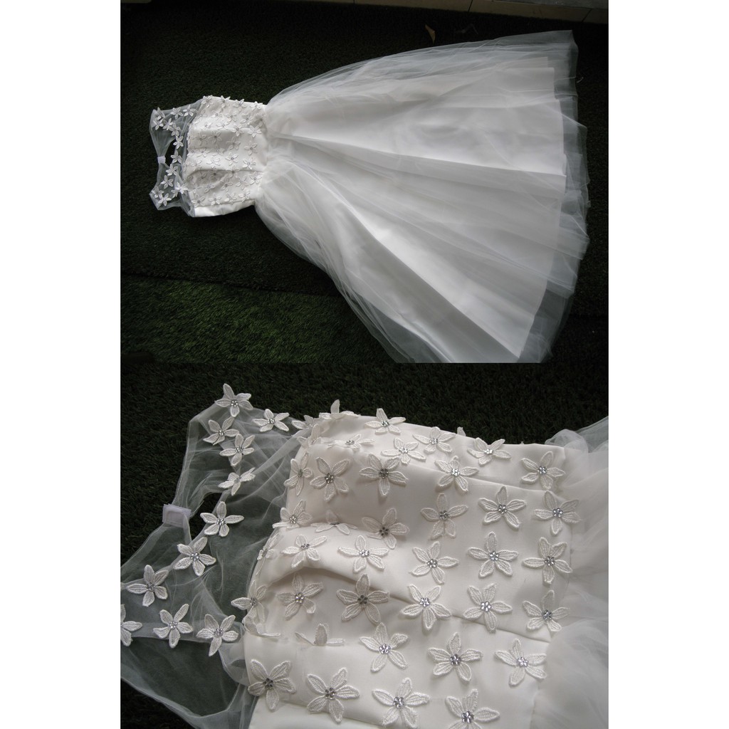 WD-10 gaun pengantin wedding dress lace putih import high quality