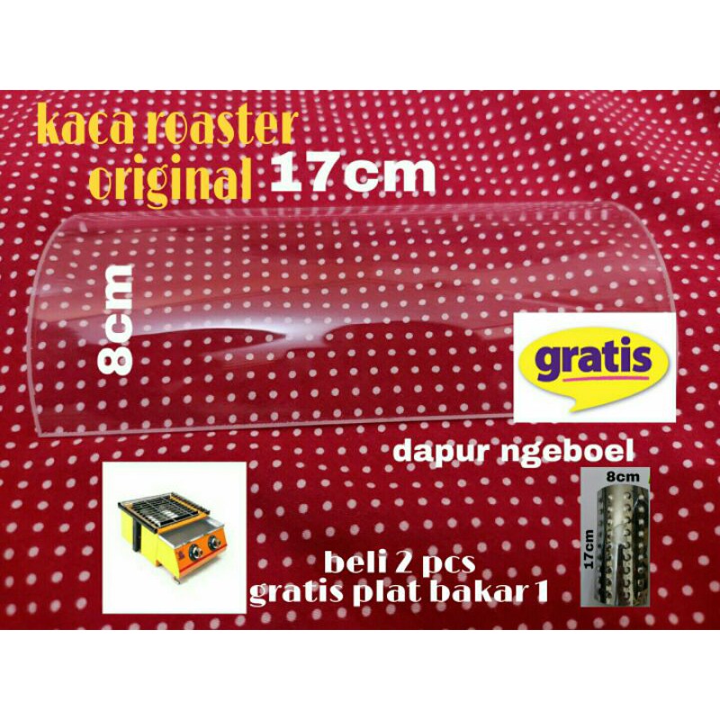 kaca kompor bakar  original - kaca kompor roaster - kaca kompor sosis