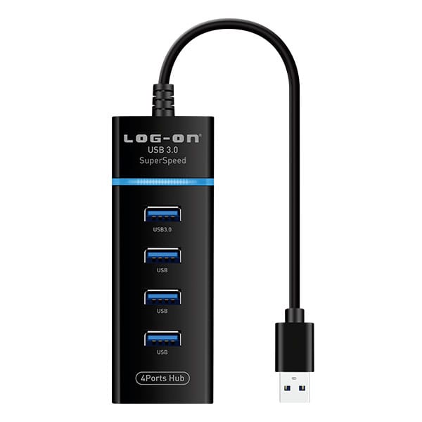 Log - on Hub03 Usb Hub 4 port 3.0 High Speed Transfreen Up to 5Gbps