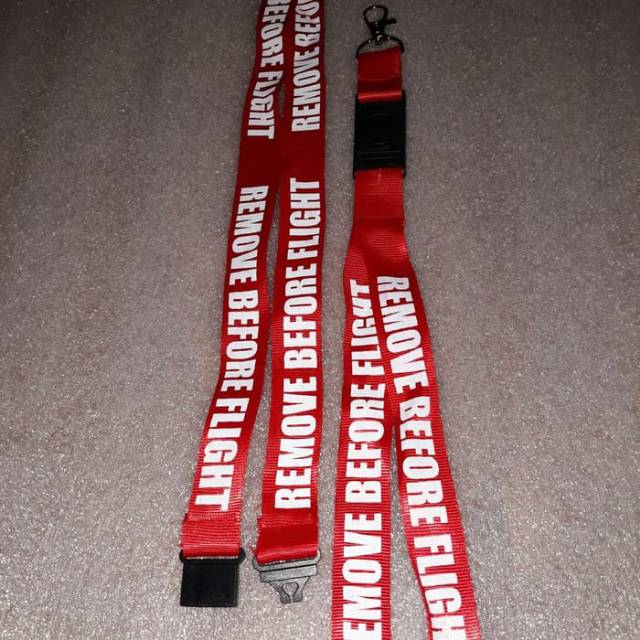 

Lanyard id REMOVE BEFORE FLIGHT