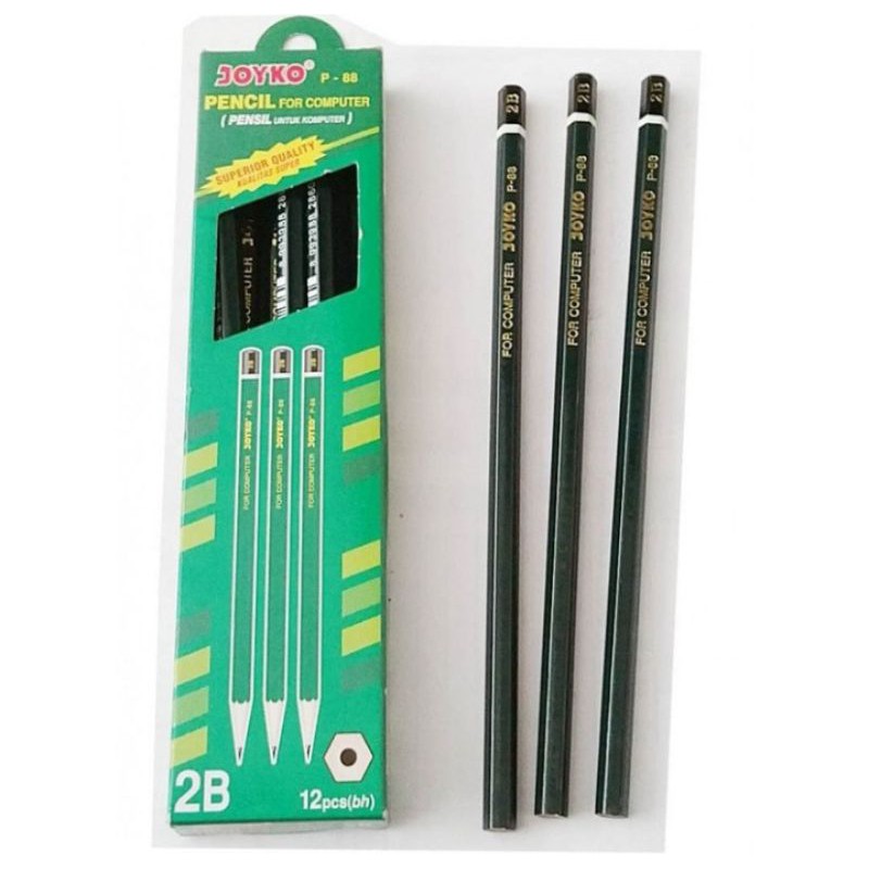 

[ PER LUSIN ] Pensil Kayu Joyko 2B - P-88/pensil kayu joyko