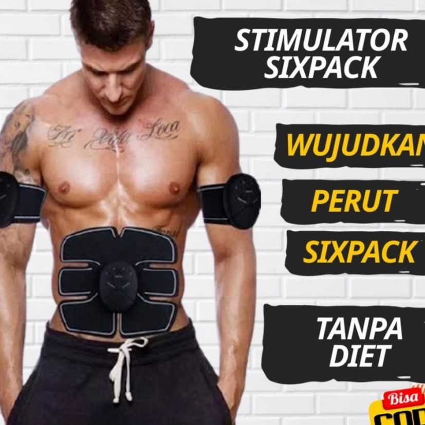 ems pad smart sixpack tool alat fitnes perut buncit ORIGINAL