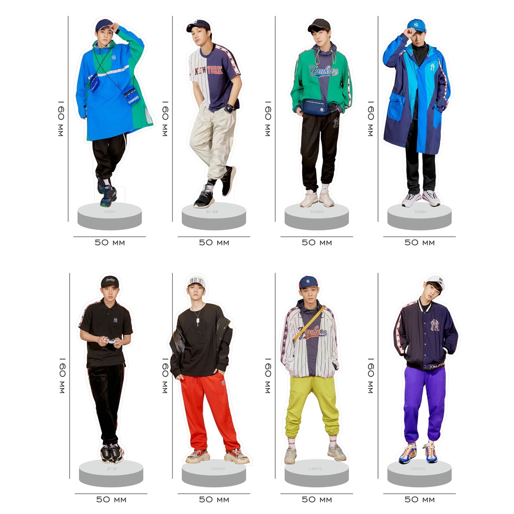 Stand Figure Exo Standee Acrylic Chanyeol Sehun Do Baekhyun Chen Xiumin Suho Kai Kpop Exol