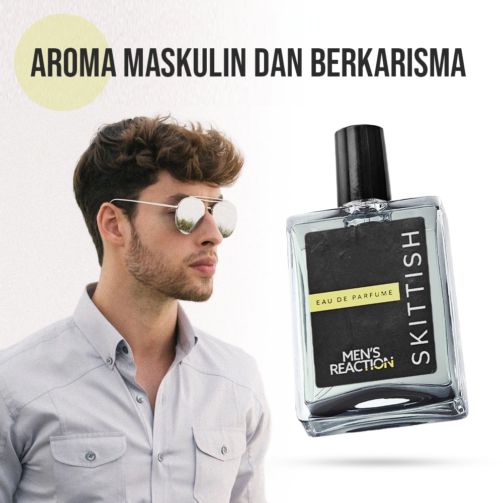 Parfume Pria Dewasa Men's Reaction Skitish Eau De Parfume Wangi Tahan Lama