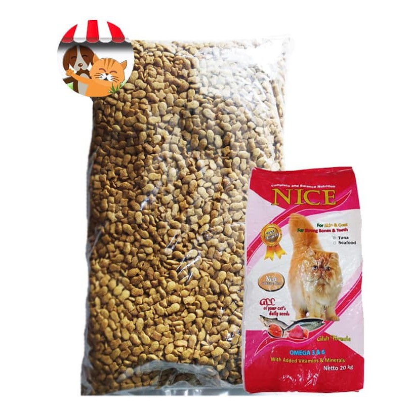 Cat Food Nice Seafood repack 1kg - Makanan Kucing dan Anak Kucing