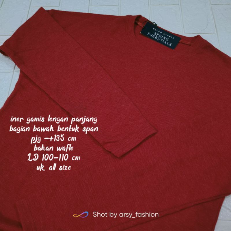 (Iner Rib Knite) Inner Dress/overal rajut wanita