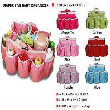 Tas Popok Bayi ( Baby Diaper Organizer Bag-Tas Perlengkapan Batita Unik )