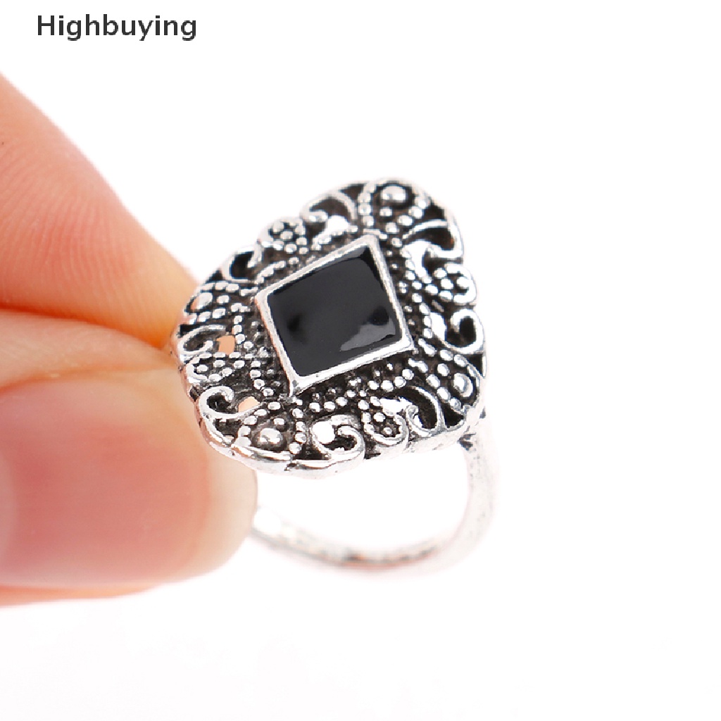 Hbid 15Pcs / set Cincin Gaya Punk Gothic Vintage Untuk Pria / Wanita