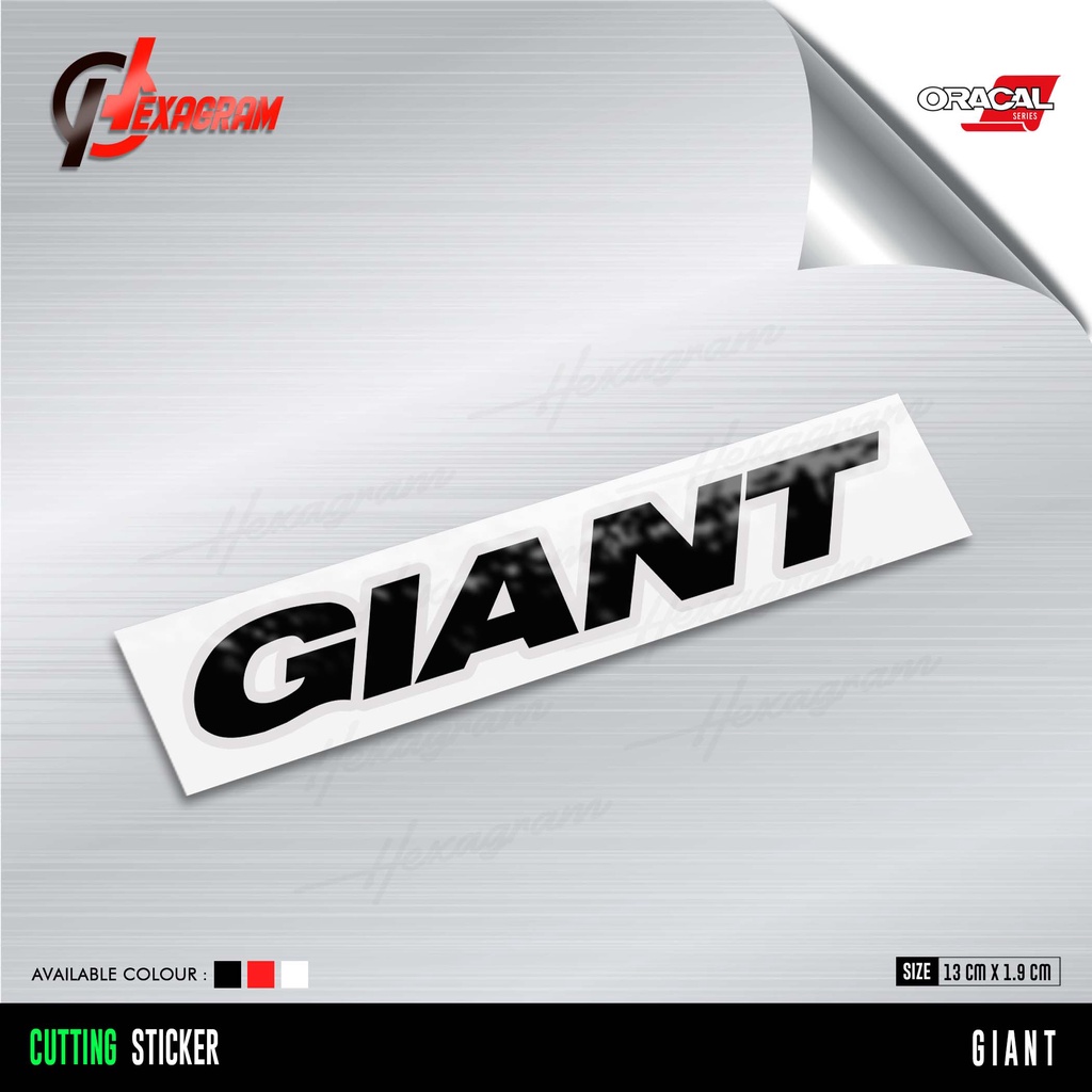 Cutting Sticker Sepeda GIANT | Stiker Sepeda GIANT | GIANT