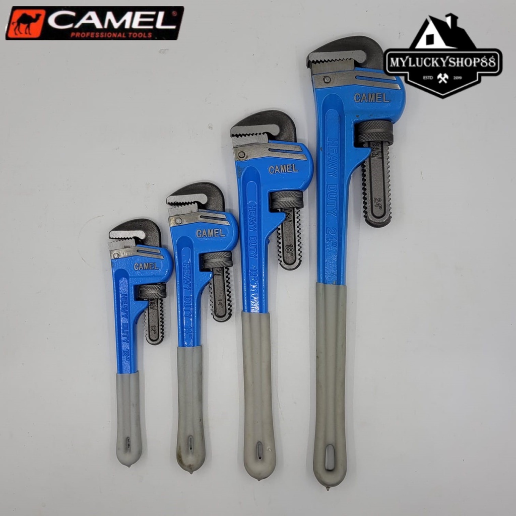 Camel Kunci Pipa Ledeng 12 Inch Pipe Wrench Saluran Air Pembuka Baut