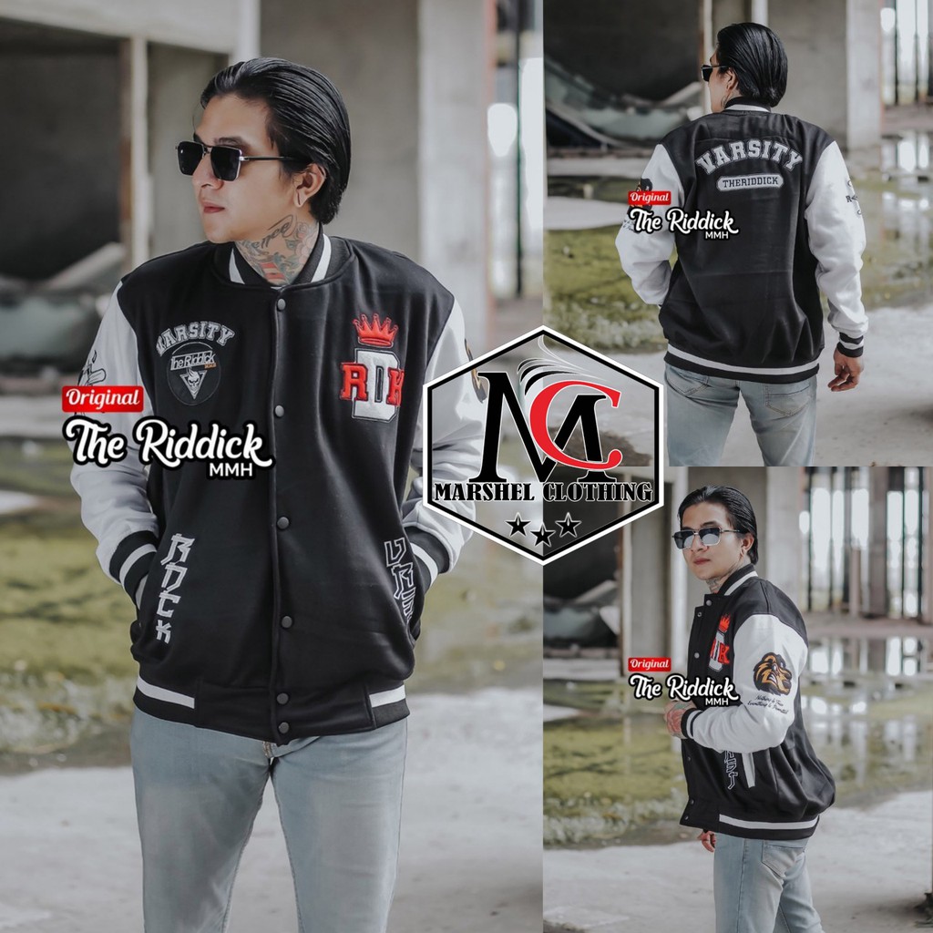 RCL - Jaket Varsity Baseball Pria Wanita - Varsity Jacket Vintage Baseball Original Skullend Baseball Pria Wanita