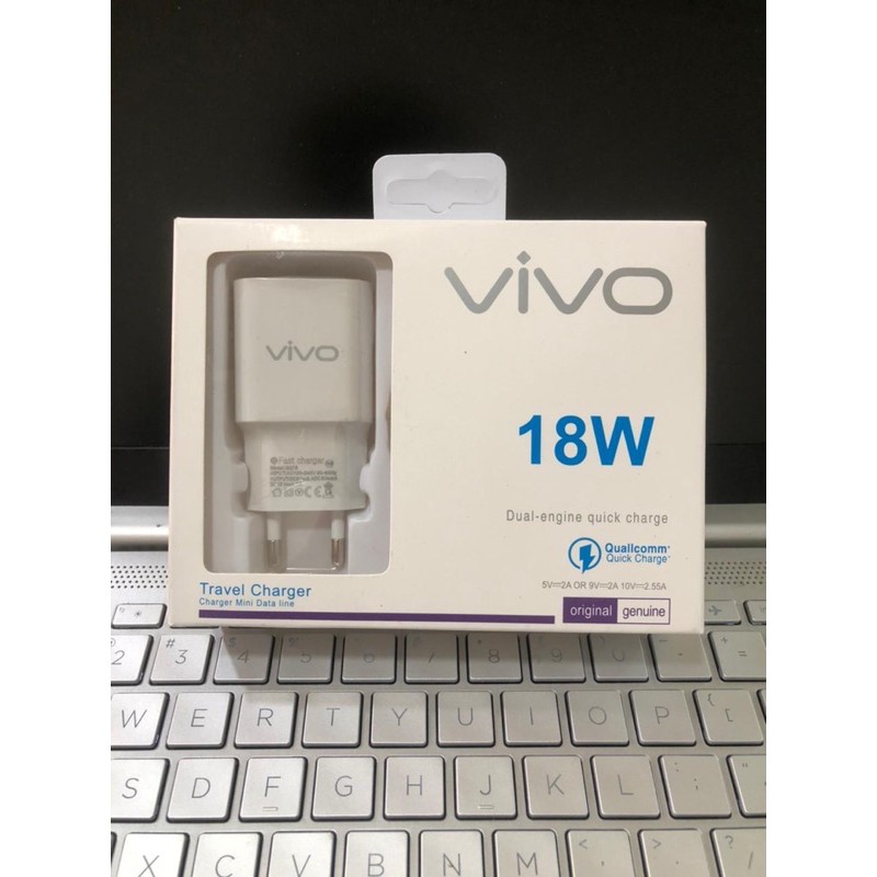 TC TRAVEL CHARGER VIVO 18W MICRO USB FAST CHARGING 18W 9V-2A ORIGINAL 99%