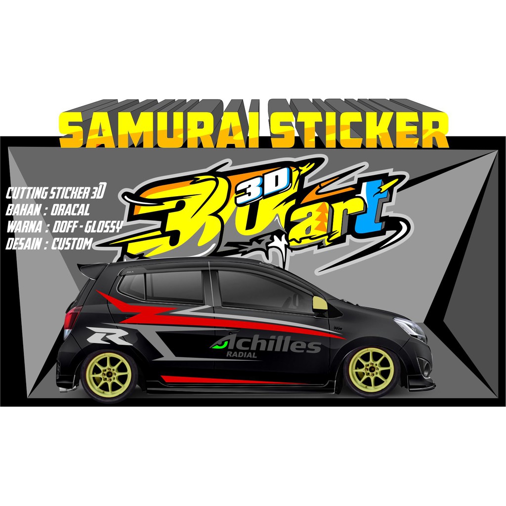 Gambar Cutting Sticker Mobil Hyundai Atoz Modifikasi Motor