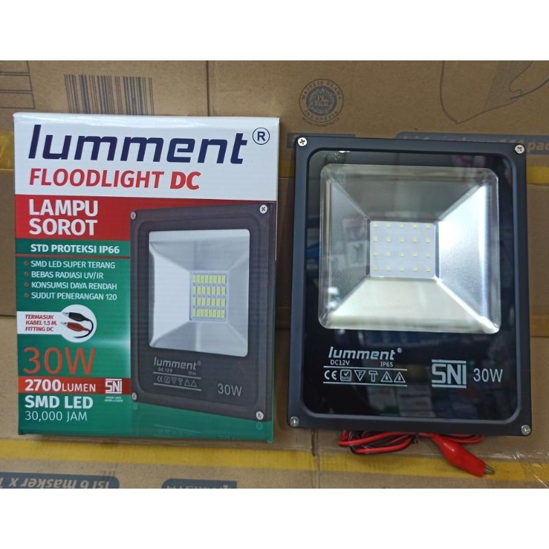 LAMPU SOROT DC AKI FLOODLIGHT DC LUMMENT 10W 20W 30W 50W