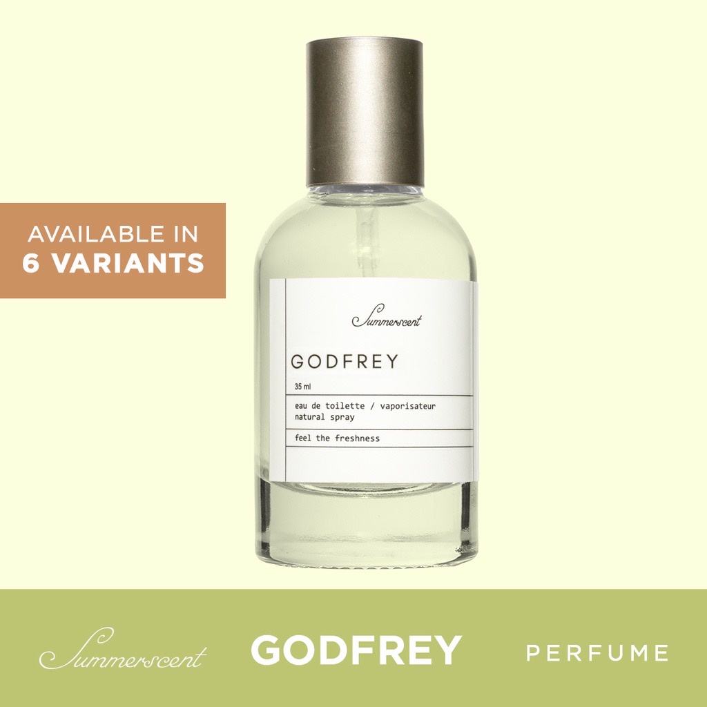 Parfum Summerscent Godfrey EDT 35 ml BPOM Unisex Untuk Pria Wanita Wangi Mewah Tahan Lama