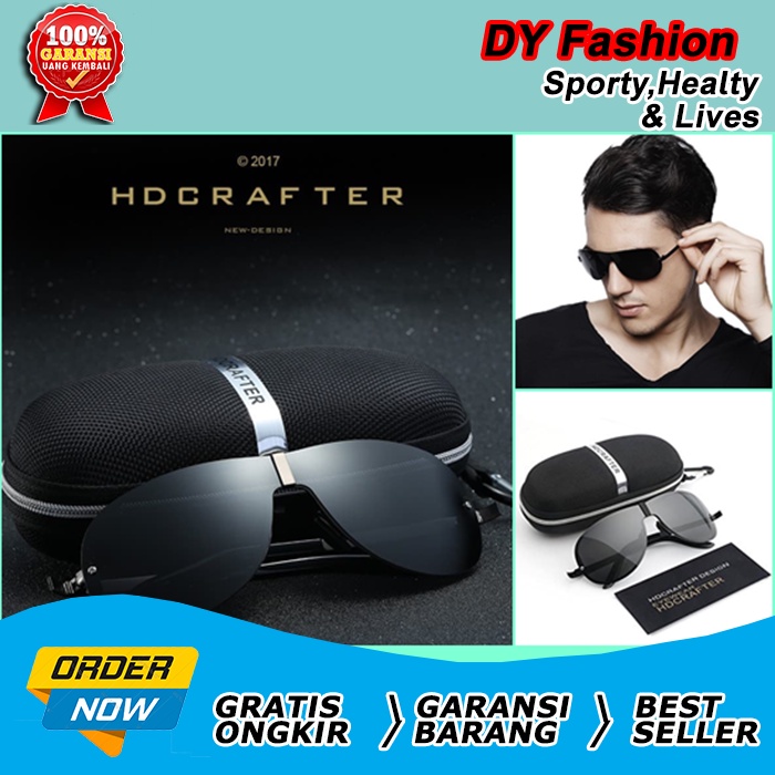 Sunglasses kacamata polarized MN517 fashion pria wanita HD hitam dewasa kaca mata cowok cewek keren