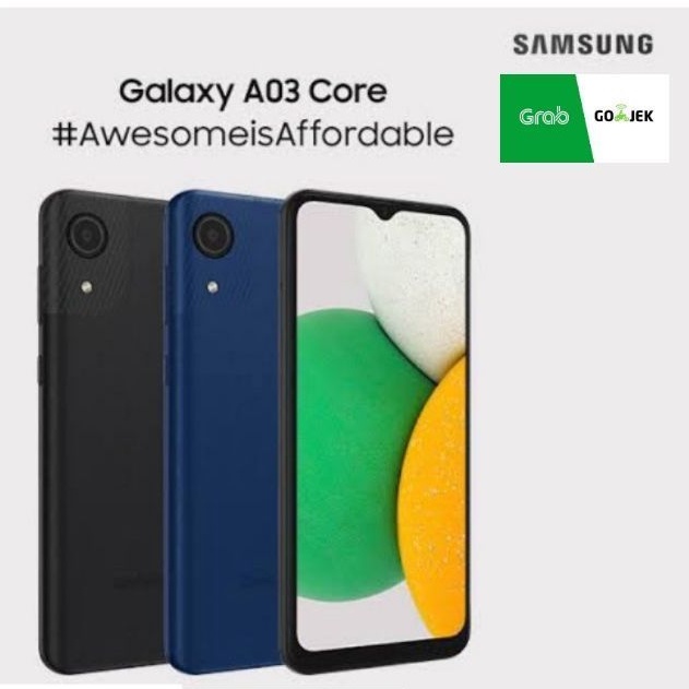 SAMSUNG GALAXY A03 CORE A03CORE RAM 2/32 GARANSI RESMI SETAHUN 1 TH BERGARANSI IMEI TERDAFTAR BISA KREDIT