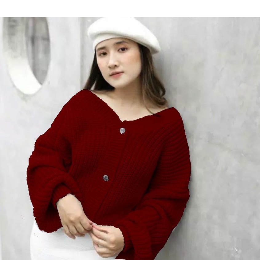 HOPYLOVY Cardi Gracia Rajut Premium HQ / Cardigan Wanita Gracila