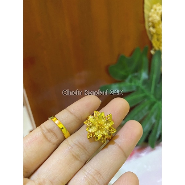 Yaxiya Cincin Kendari 24K - Yxy Perhiasan Pengganti Emas