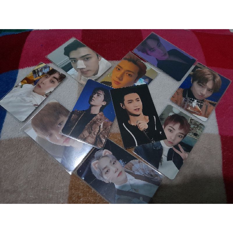 PHOTOCARD OFFICAL EXO SEHUN, SUHO, XIUMIN, VISUAL STIKER LAY JAPAN