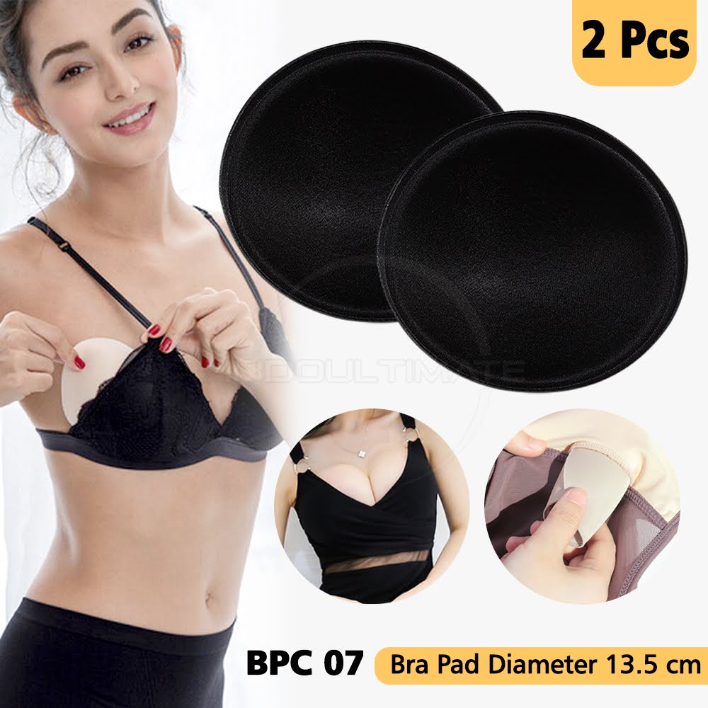 2Pcs Bra Pad Breast Pad Alas Bra Removable BPC-07 Busa Bra insert pad penambah tebal spon push up pengganti sponge cup BH Busa BH Sport Bra Padding  Cup Busa Bra Pad Sponge Tally Busa BH Tambahan