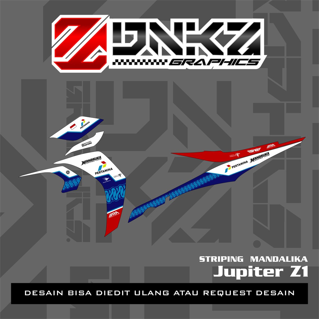 Jual Stiker Jupiter Z1 Lagenda 115Z Jupiter RC Decal Striping Jupiter