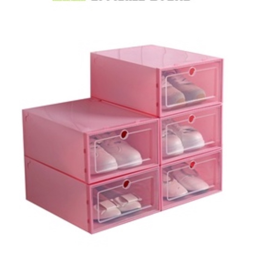 Kotak Sepatu Lipat Serbaguna box sepatu Tempat Penyimpanan Sandal Shoes Storage Box Worldhome66