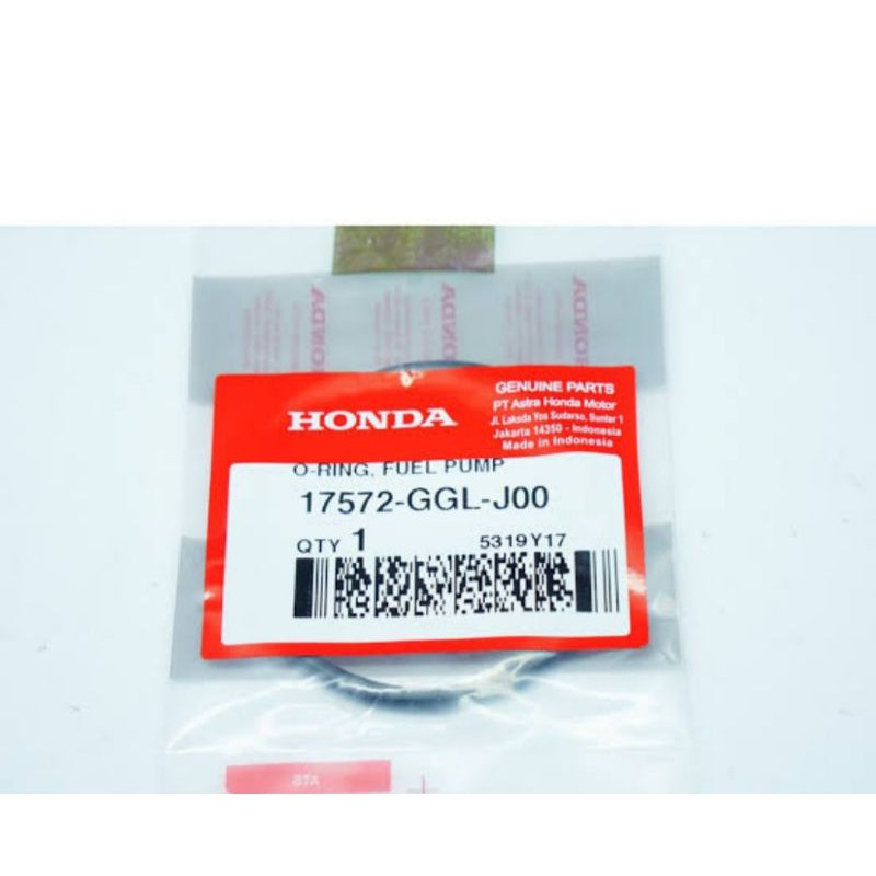 SEAL POMPA INJEKSI, ORING POMPA INJEKSI BEAT SCOOPY VARIO ORI 17572GGLJ00