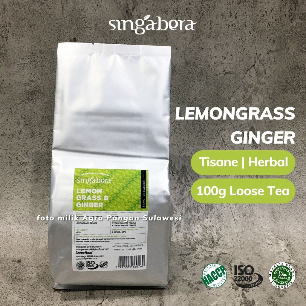 

Lemongrass Ginger Tea Singabera Teh Sereh Jahe Herbal Tisane Premium Artisan Cafe Resto Hotel Serai