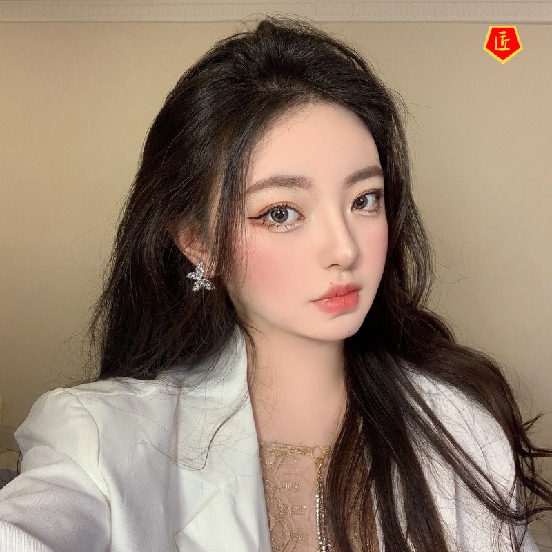 [Ready Stock]Simple Ins Cold Style Hollow Butterfly Wings Ear Studs