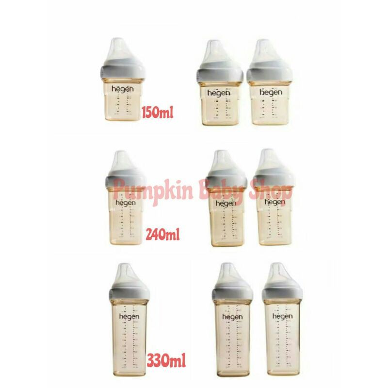 Hegen Feeding Bottle PPSU - Botol Susu Bayi Hegen All Varian 150ml - 240ml &amp; 330ml