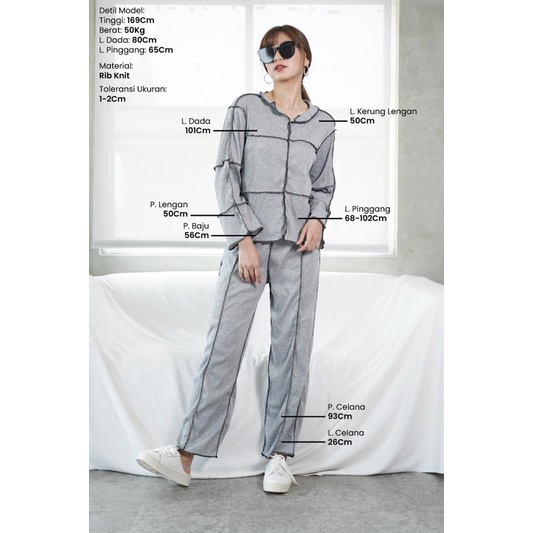 Hailey Knit Oneset | Setelan Knit Wanita | Maimon