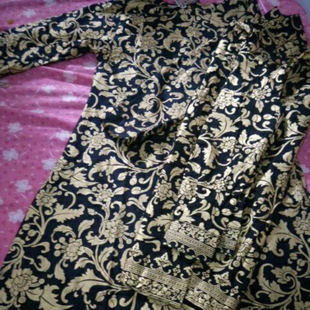 Sarimbit Batik Bakung Tunik Kemeja Panjang