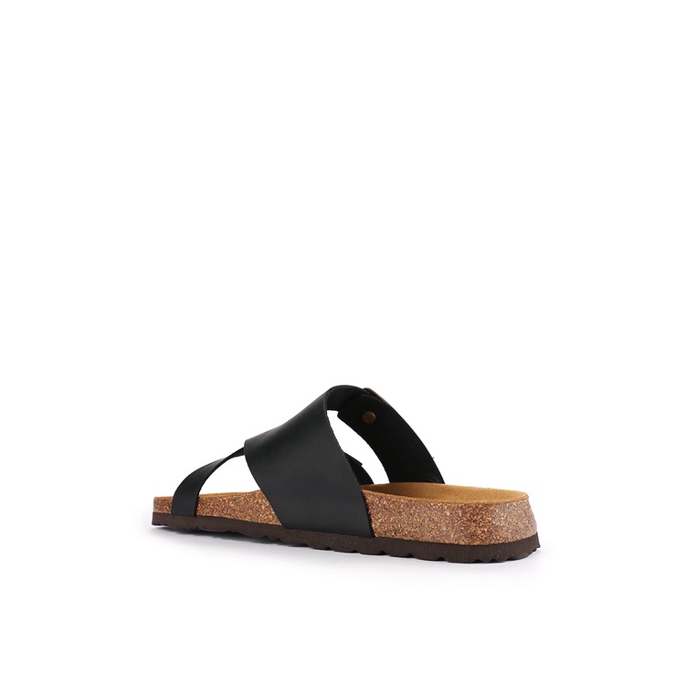 SANDAL SLIDE KULIT GRUNLAND PRIA ORIGINAL SLINGBACK ASLI HITAM GRM02