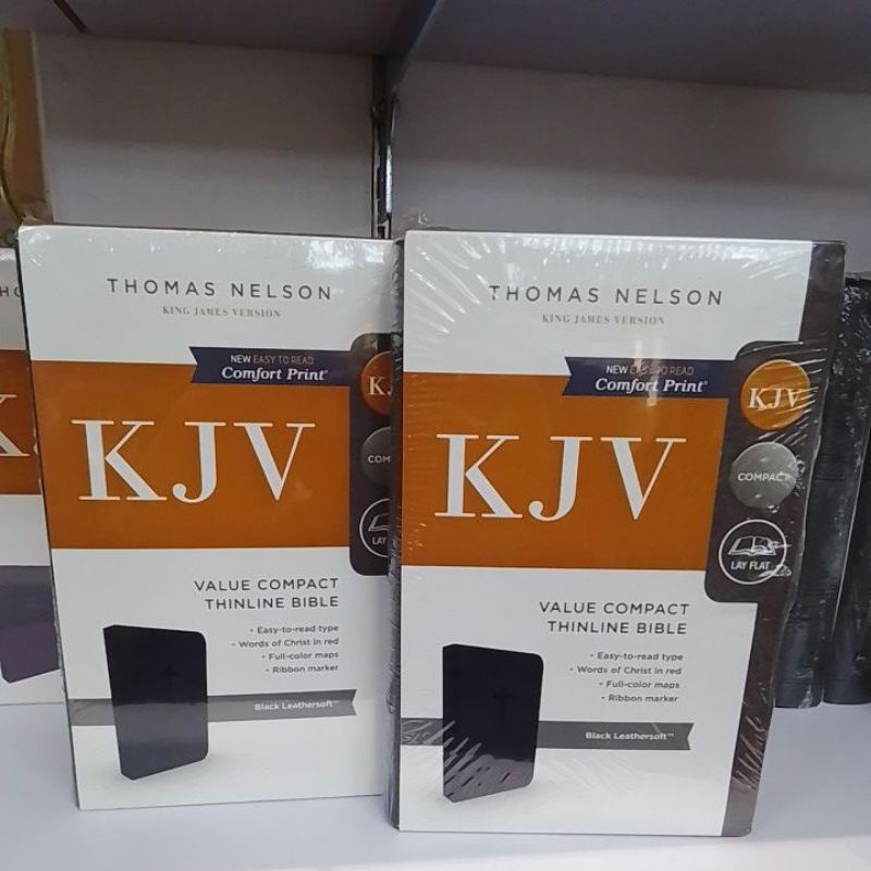 Jual KJV, Value Thinline Bible, Compact, Leathersoft, Black Leathersoft ...