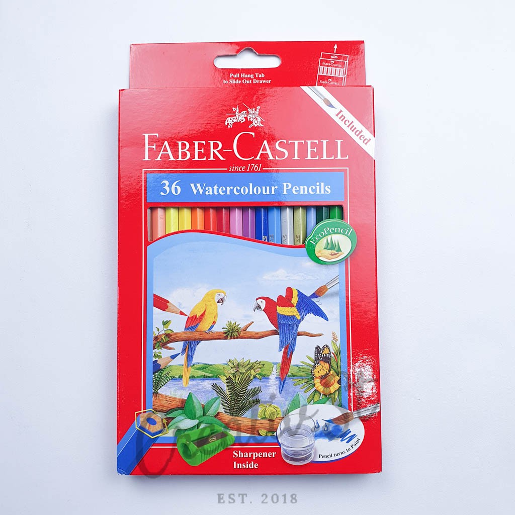 

FABER CASTELL Watercolor 36 Pensil Warna Aquarelle Watercolour Water Color