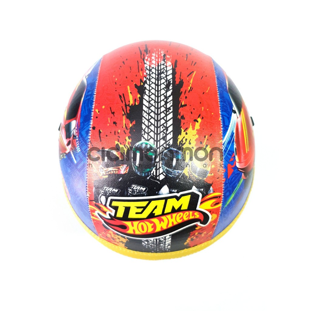 SPECIAL Helm Anak Cowok Retro Hotwheels