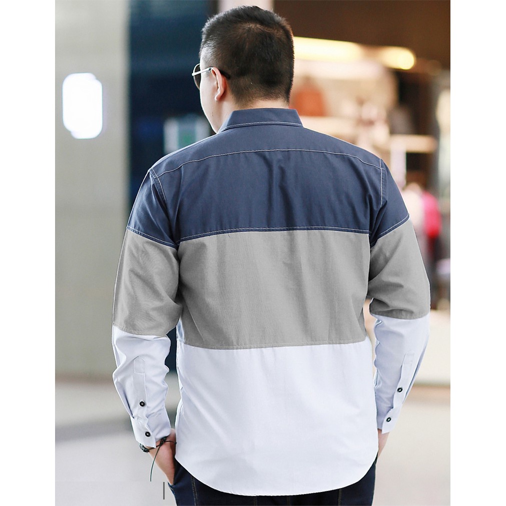HipNop HEM SMITH KEMEJA PRIA JUMBO LENGAN PANJANG PAKAIAN PRIA KANTOR BIG SIZE XXL XXXL BAJU COWOK