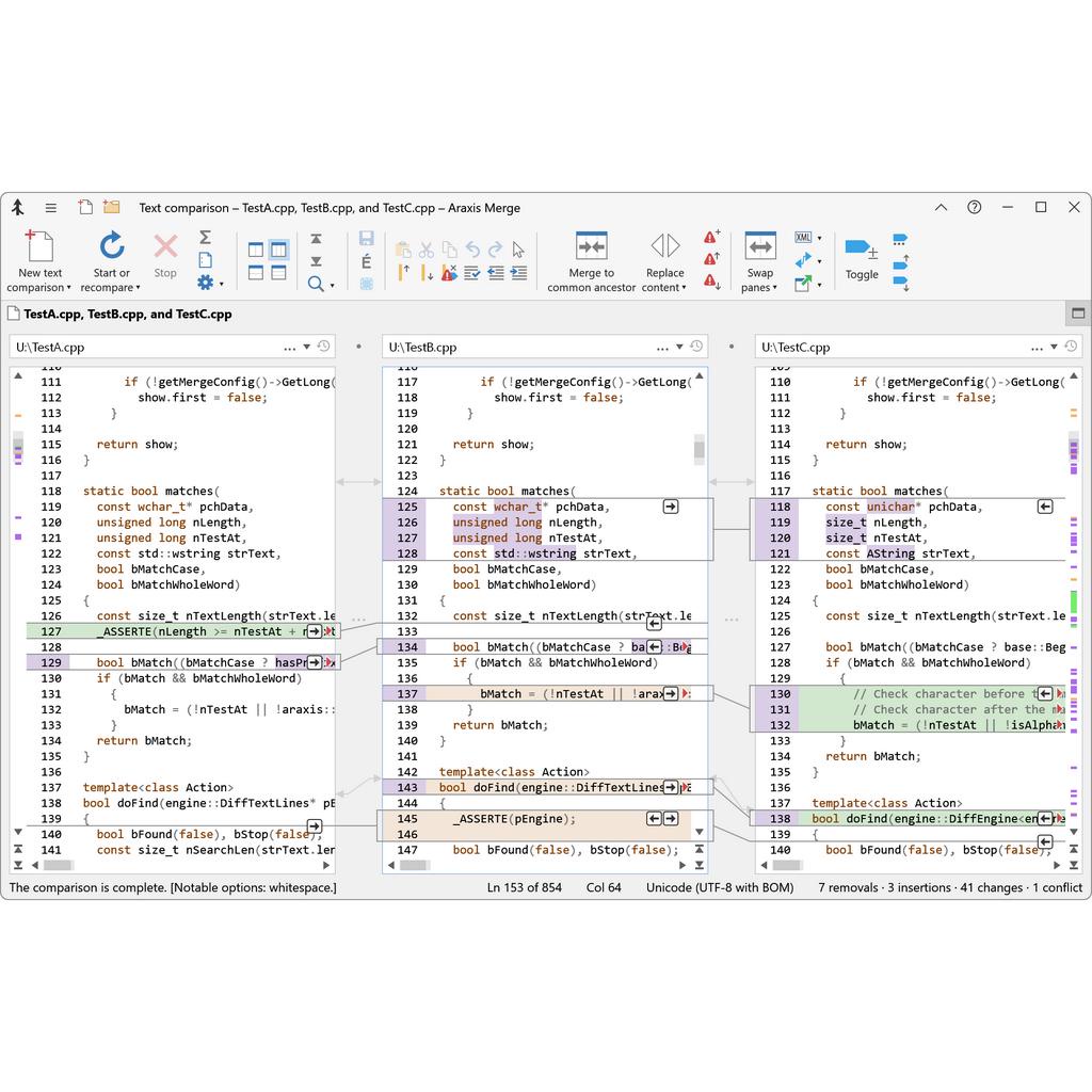 Araxis Merge Professional 2023 Full Version Software kode pemrograman Three-Way File Comparison and Merging