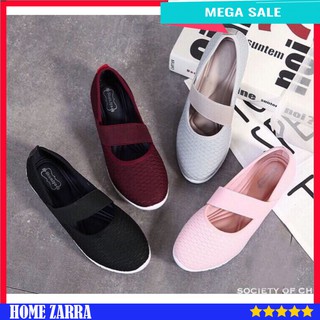  Sepatu  Slip On Cewek Fashion Wanita  Sepatu  Kekinian  ZAH017 