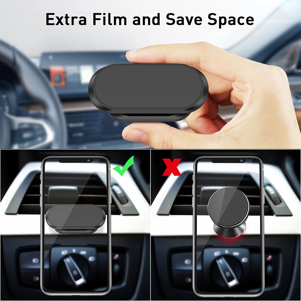 Perekat Diri360 ° Rotatable Mounted Stand Bracket Car Adsorbable Air Vent Holder Handphone Universal Di Hp Mobil