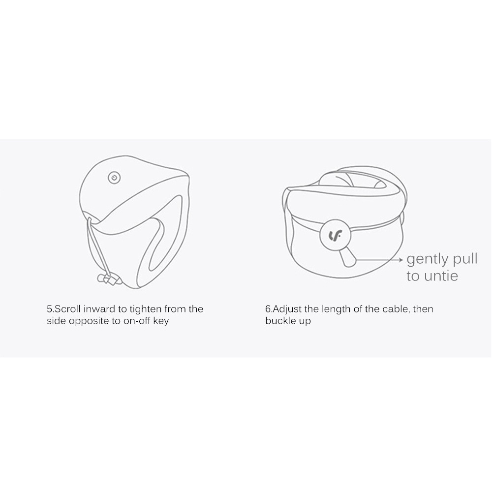 LEFAN LF Bantal Pijat Leher U-shaped Travelling Massage Neck Pillow